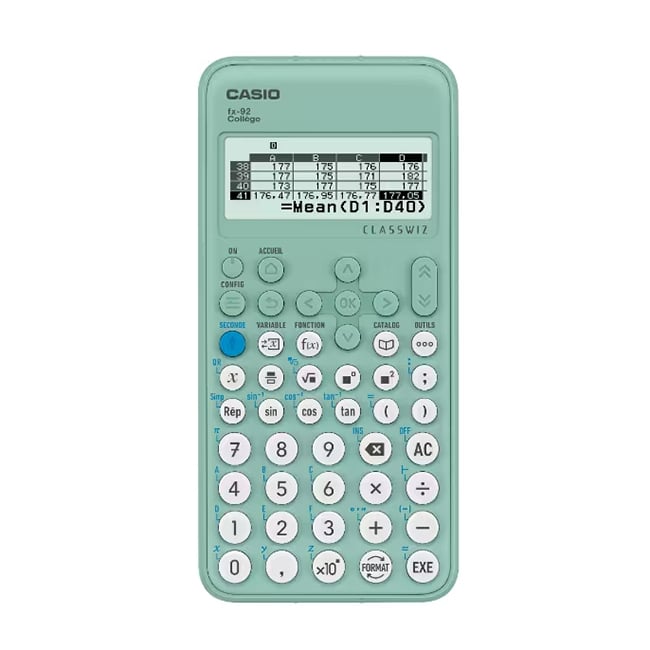 CASIO Calculatrice graphique GRAPH35+E II Menu PYTHON intégré