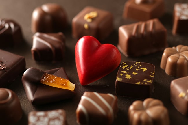 Raconte-moi un chocolat : Coffret chocolat noir Saint-Valentin