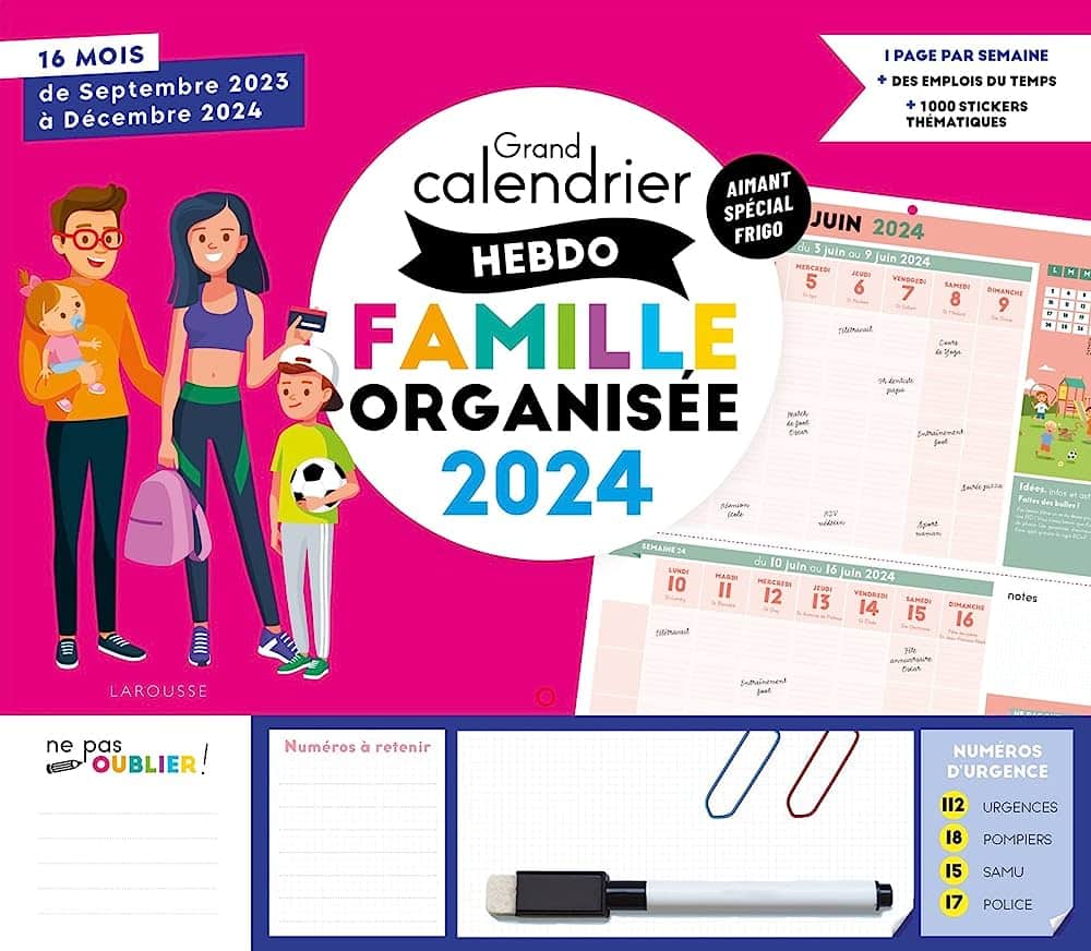 Un calendrier familial & pédagogique pour les enfants / ORGANISATION 