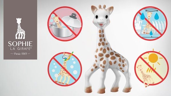Sophie la Girafe : les parents inquiets à cause de moisissure à l'intérieur  du jouet